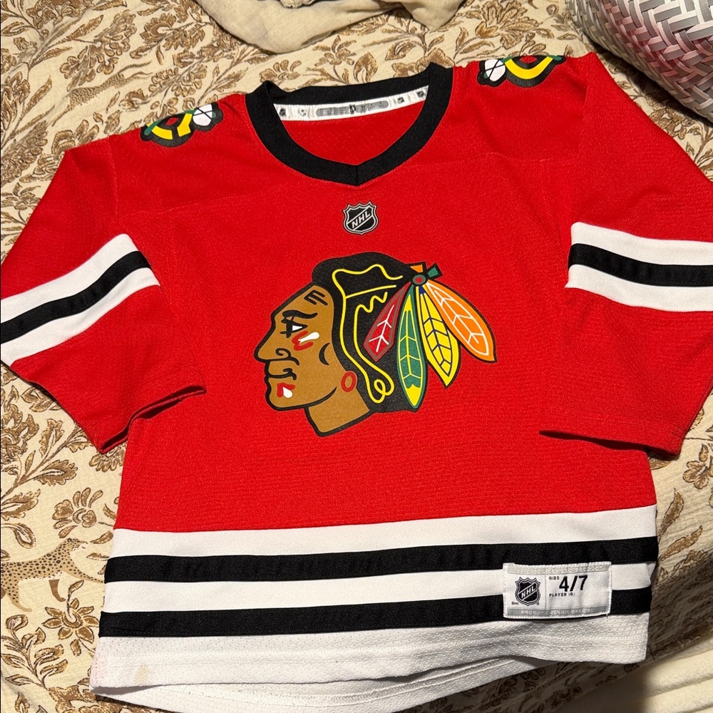 NHL Kids Red and Black Team Jersey